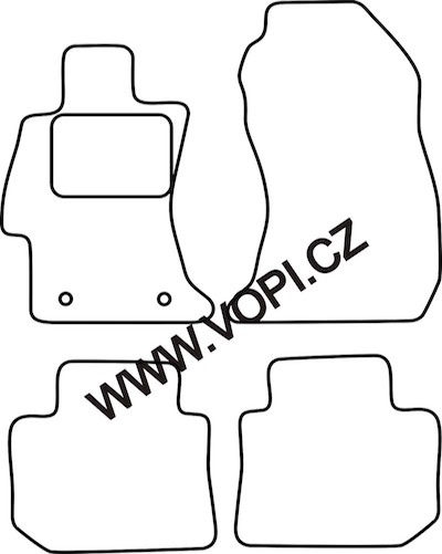 Textil-Autoteppiche Subaru WRX 2015 - Autofit (4430)